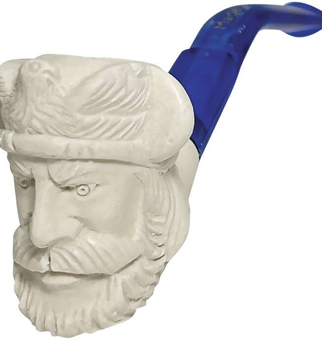 Viking Carved Mini Meerschaum Pipe