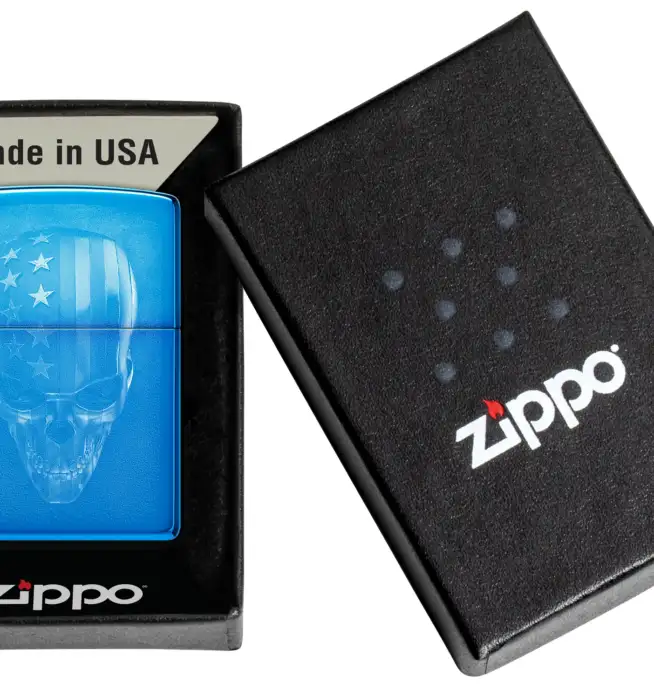 Zippo American Skull Design - Image 3