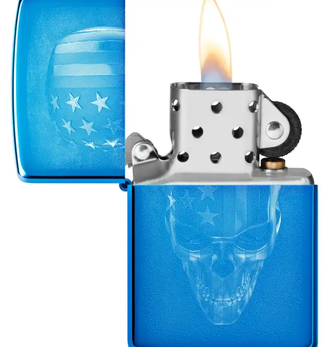 Zippo American Skull Design - Image 4