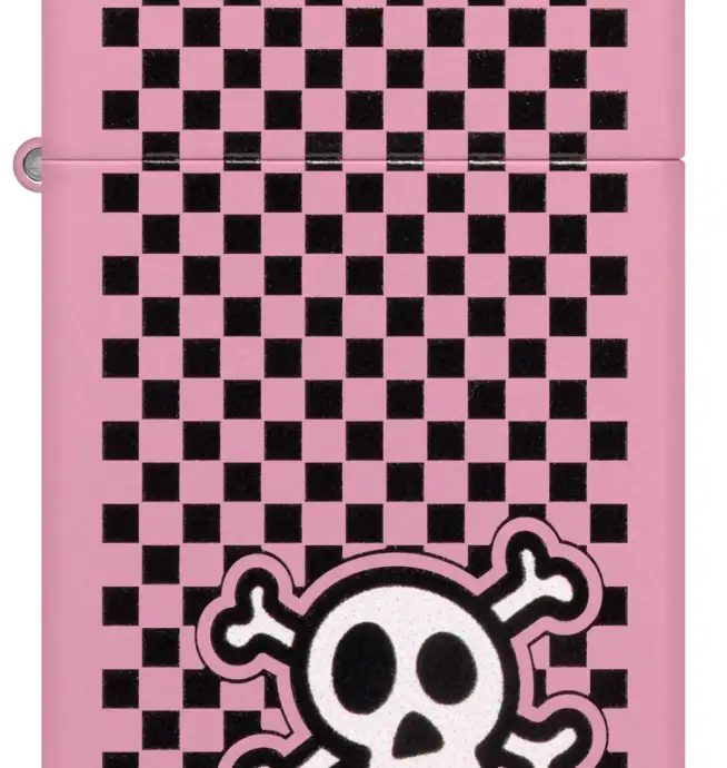 Zippo Checkered Skull Design