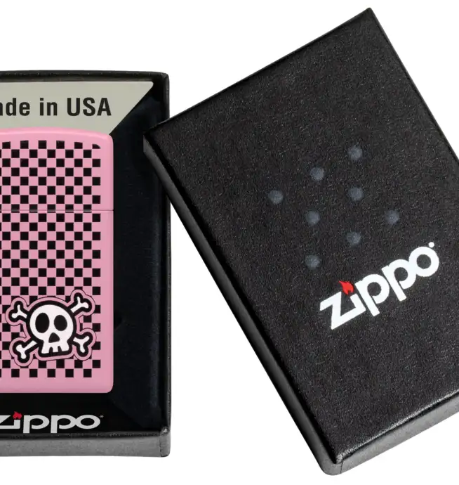 Zippo Checkered Skull Design - Image 4