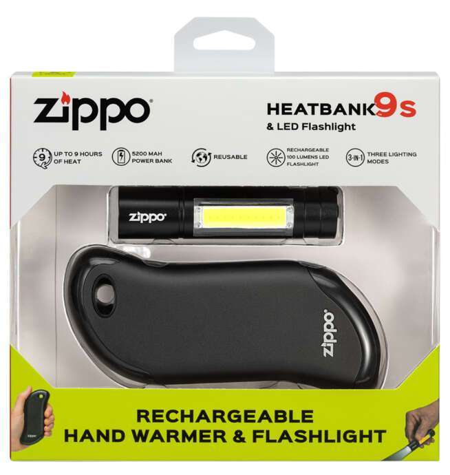 Zippo HeatBank™ 9s Rechargeable Hand Warmer & Flashlight