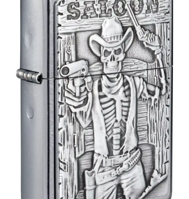 Zippo Saloon Skull Emblem - Image 3