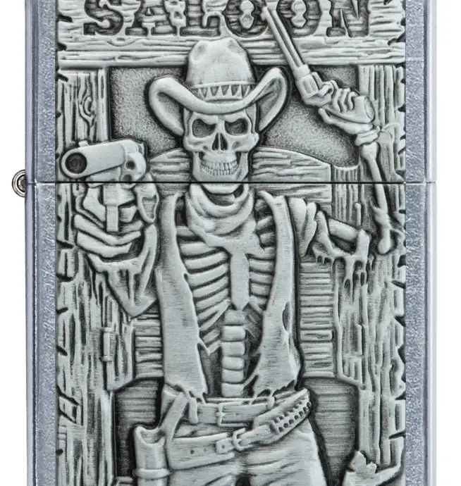 Zippo Saloon Skull Emblem