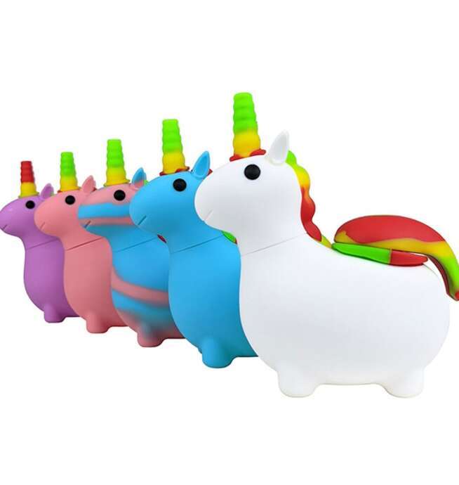 5" Silicone Unicorn Hand Pipe