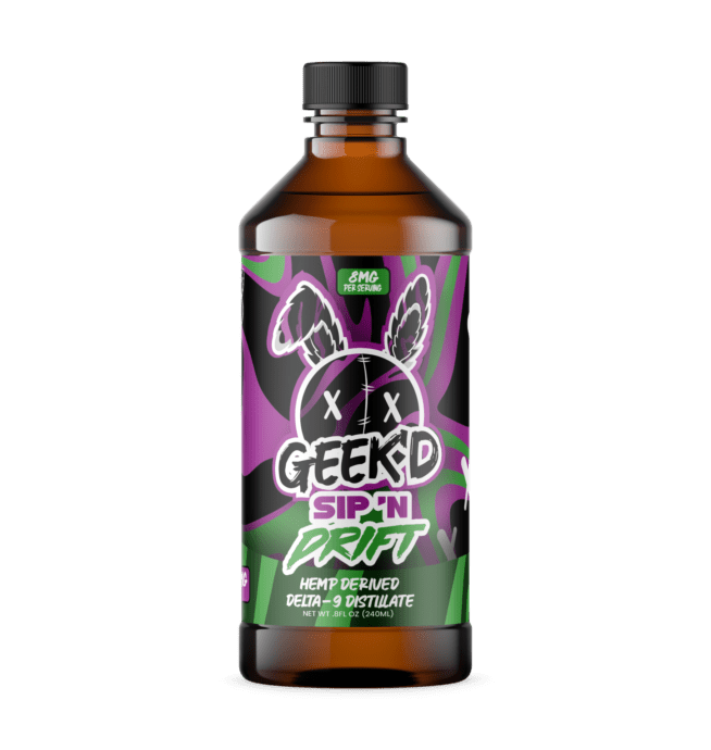 Geek'd - Sip 'n Drift - Grape Apple - Delta 9 Distillate