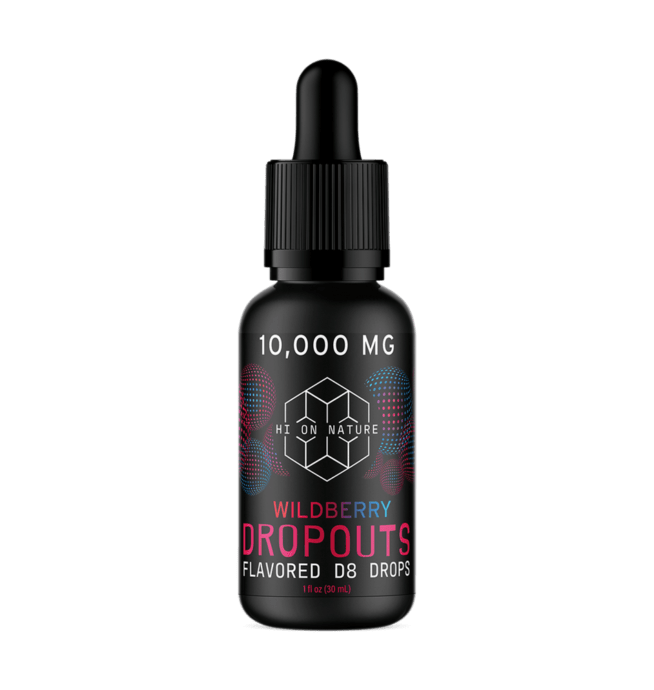 Hi on Nature D8 Dropouts 10000mg - Wild Berry