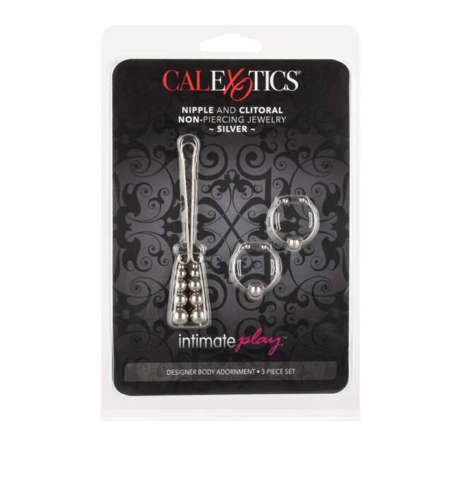 Calexotics Intimate Play™ Nipple and Clitoral Non-Piercing Body Jewelry - Silver - Image 7