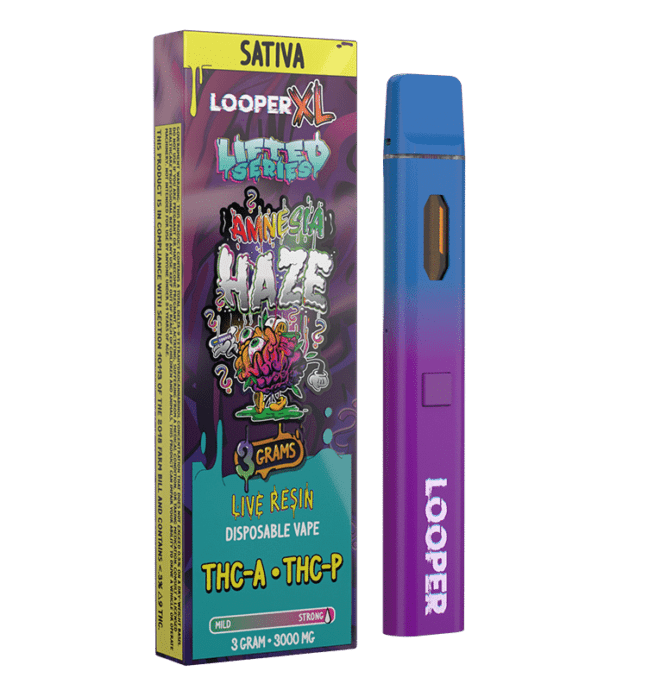 Looper Lifted Series Live Resin Disposable 3g - Amnesia Haze (Sativa)