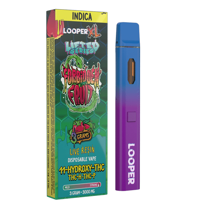 Looper Lifted Series Live Resin Disposable 3g - Forbidden Fruit (Indica)