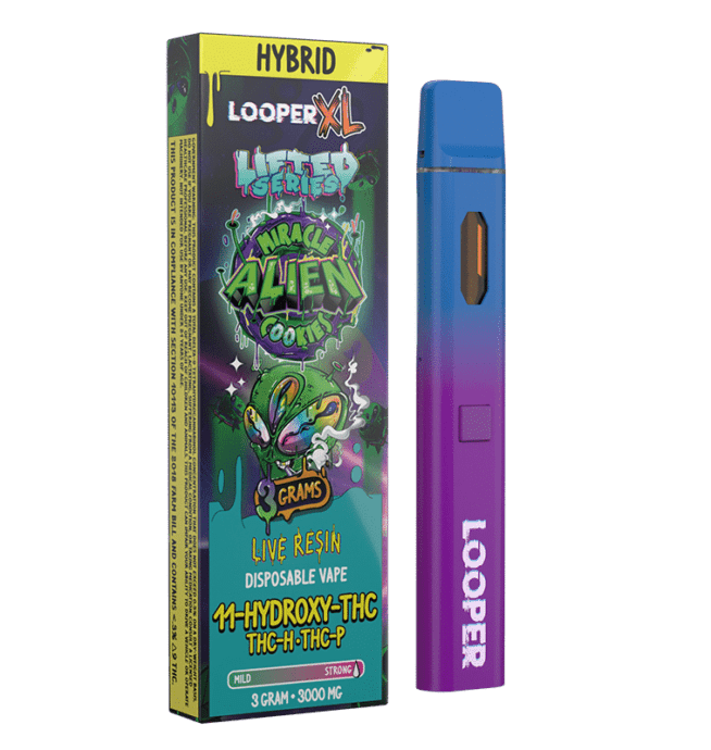 Looper Lifted Series Live Resin Disposable 3g - Miracle Alien Cookies (Hybrid)