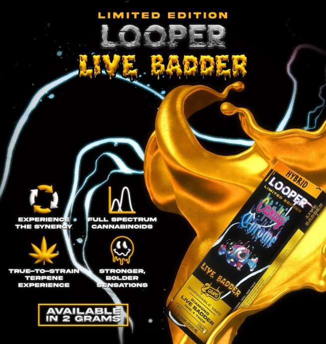 Looper Live Badder Limited Edition Disposable 2g - Candy Chrome (Hybrid) - Image 2