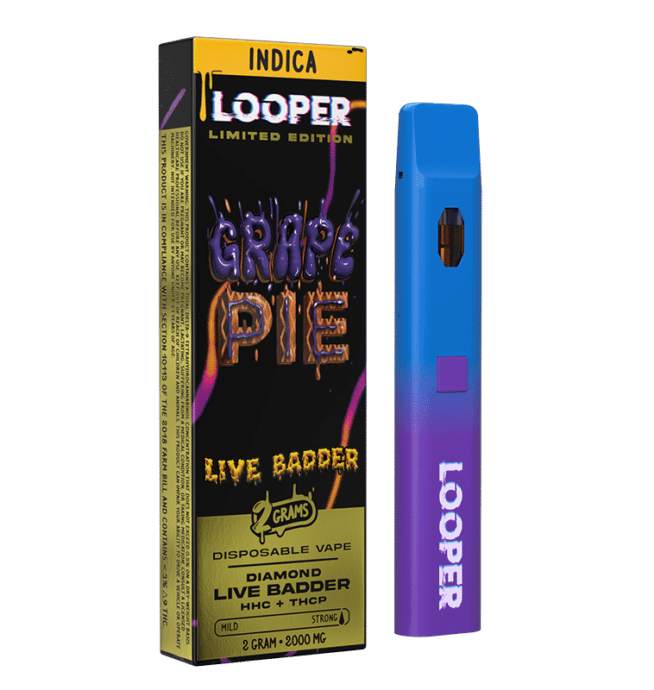 Looper Live Badder Limited Edition Disposable 2g - Grape Pie (Indica)