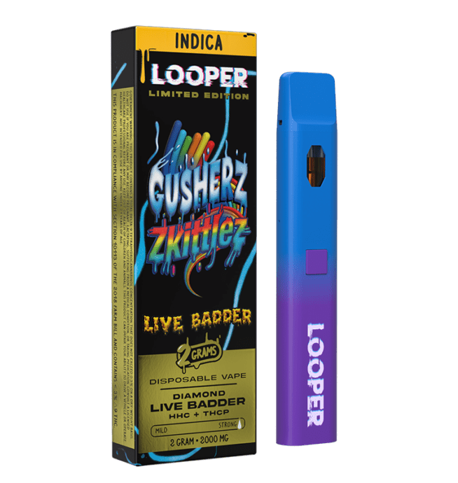 Looper Live Badder Limited Edition Disposable 2g - Gusherz x Zkittlez (Indica)