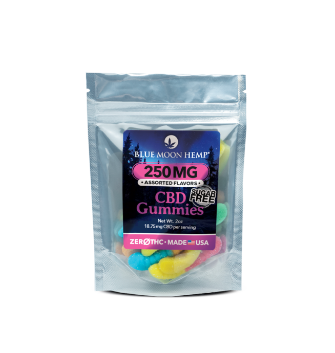 Blue Moon Hemp CBD Gummies Sugar Free – 2oz 250mg