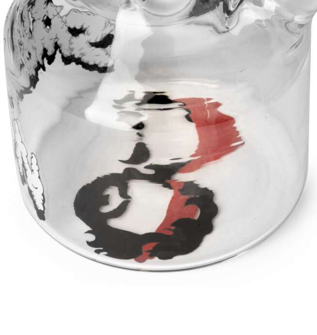 Cheech & Chong® Glass 12" Still Smokin Canteen Base Water Pipe - Image 3