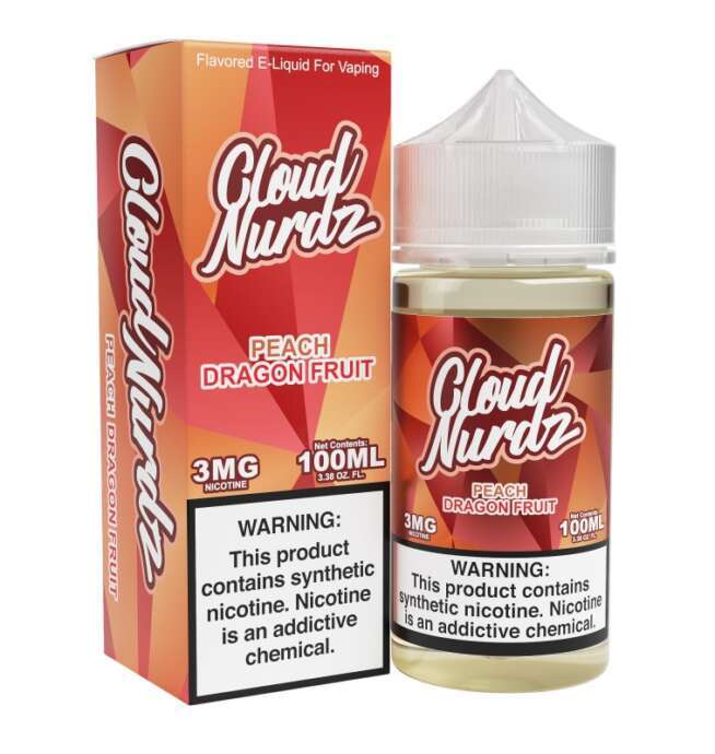 Cloud Nurdz Synthetic - Peach Dragon Fruit 6mg 100mL