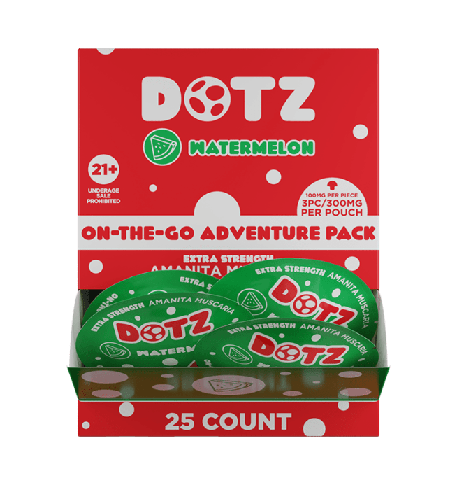 DOTZ Amanita Muscaria Gummies Pouch 3 Pack - Watermelon