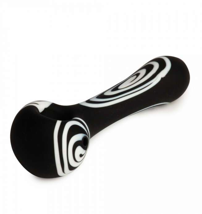 Red Eye Glass® 4" Black Hole Hand Pipe