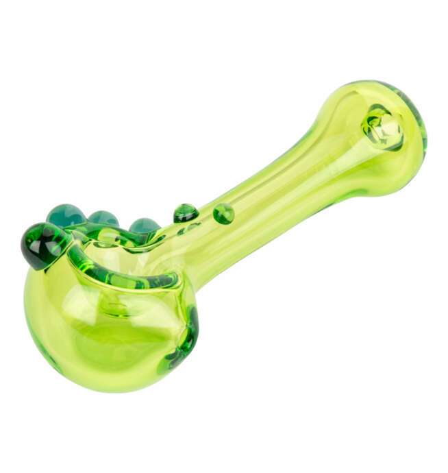 Red Eye Glass® 4" Commodore Hand Pipe - Lime Green