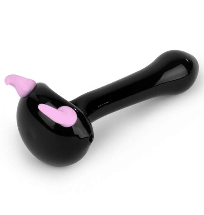 Red Eye Glass® 4.5" Pink Horn Hand Pipe - Pink