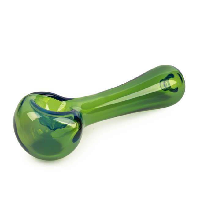 Red Eye Glass® 4.5" Spoon Hand Pipe - Green