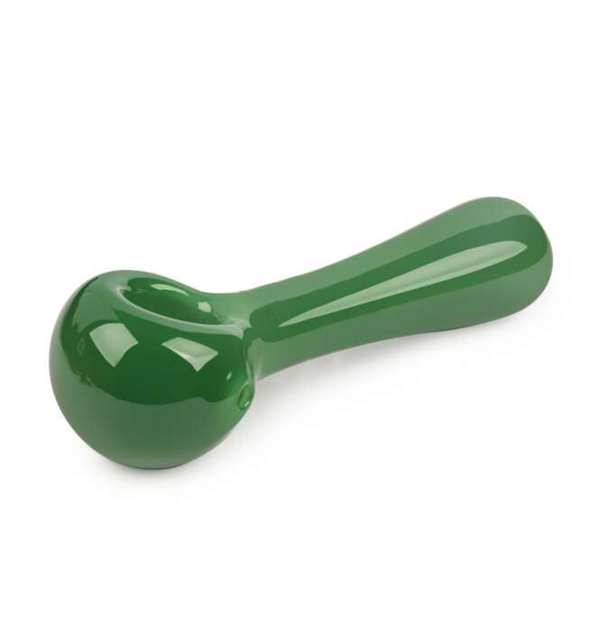 Red Eye Glass® 4.5" Spoon Hand Pipe - Jade Green