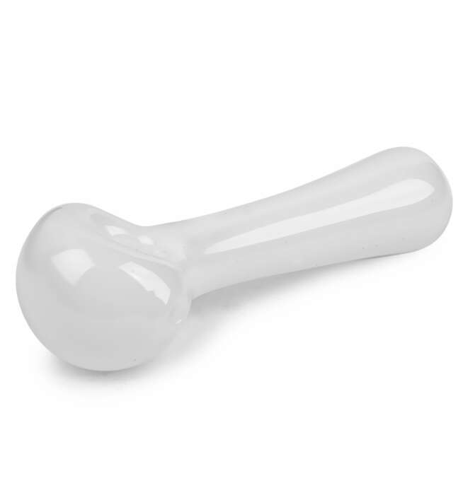 Red Eye Glass® 4.5" Spoon Hand Pipe - White