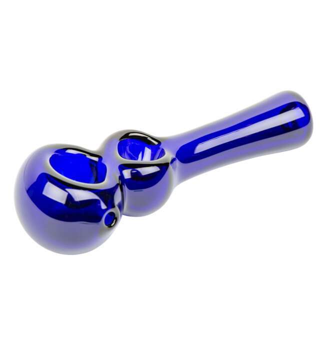 Red Eye Glass® 4.5" Twice Baked Hand Pipe - Blue