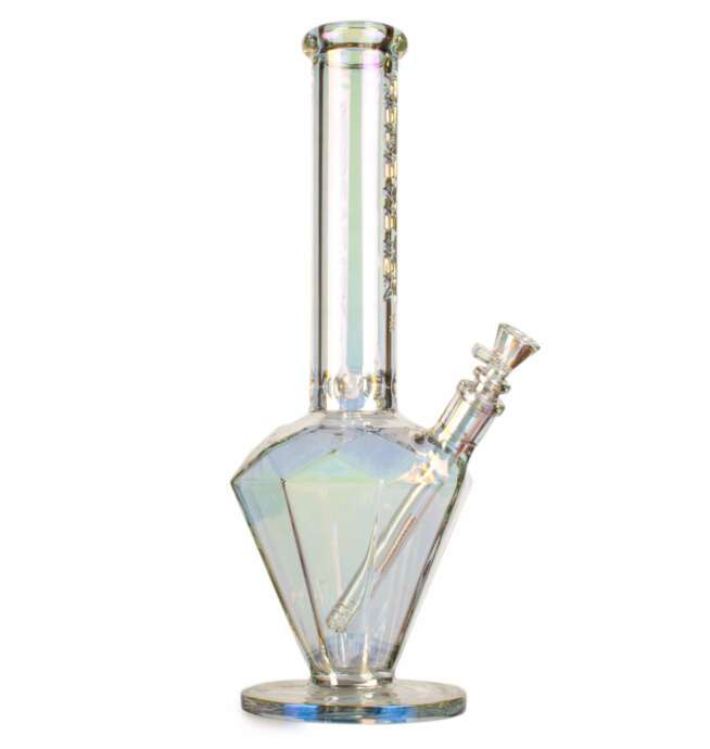 Red Eye Tek® 15" Metallic Terminator Finish Paragon Water Pipe - Rainbow