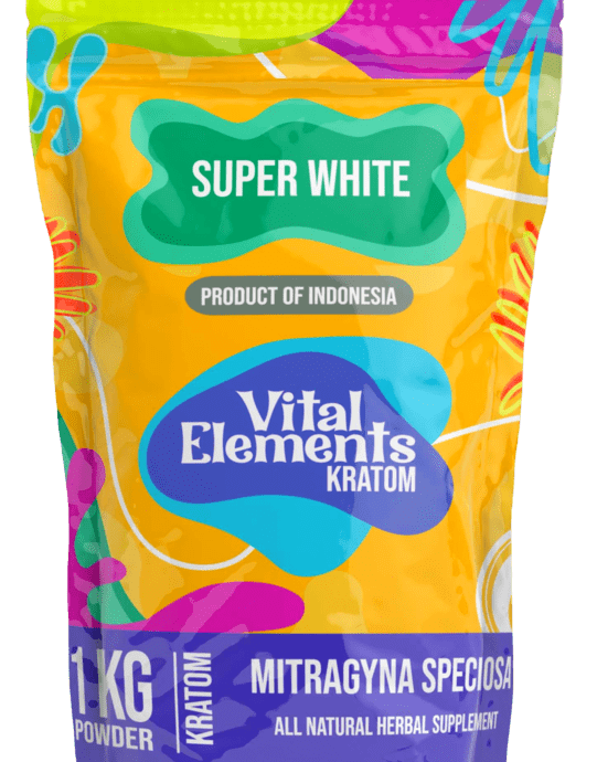 Vital Elements Kratom Super White 1 Kilogram Powder