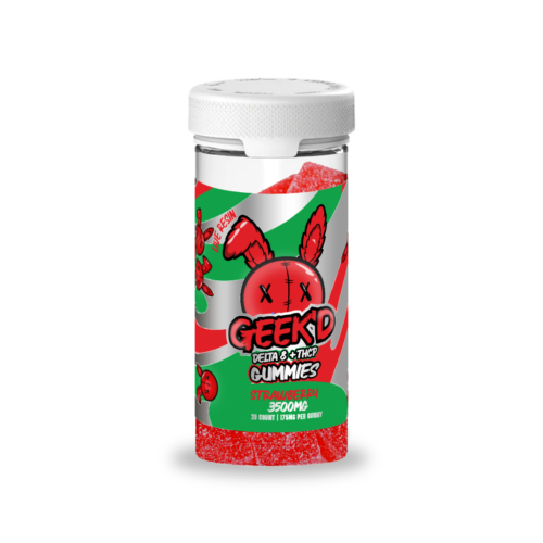 GEEK’D EXTRACTS – Delta 8 + THCP Gummies | 3500mg – Strawberry