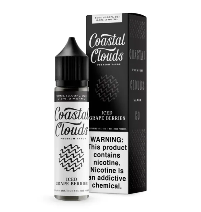 Coastal Clouds – Grape Berries Iced 6MG 60mL