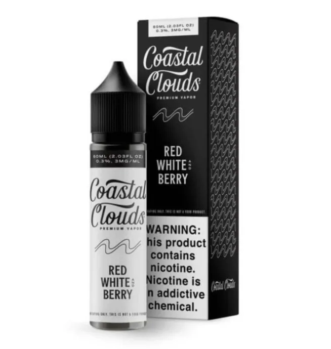 Coastal Clouds – Red White and Berry Iced 6MG 60mL