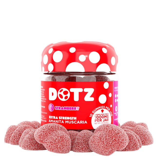 DOTZ Amanita Muscaria Gummies 1000mg - Strawberry