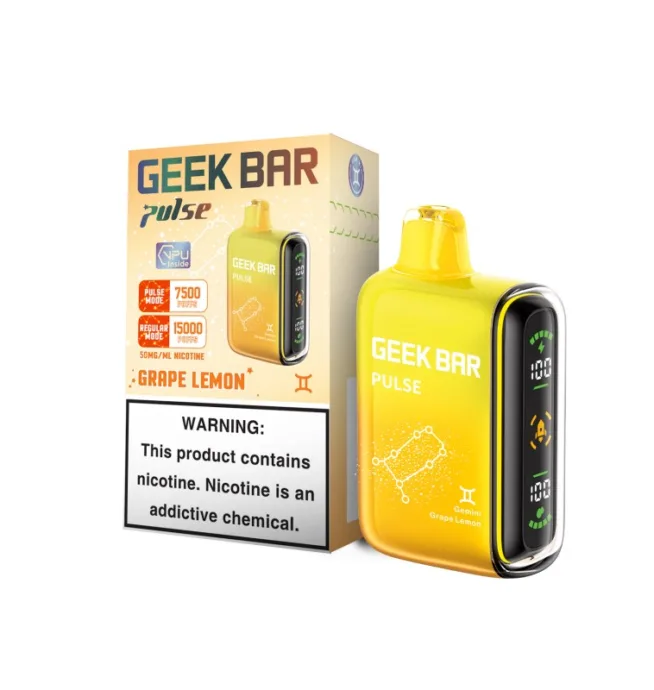 Geek Bar Pulse Disposable - Grape Lemon (Gemini)