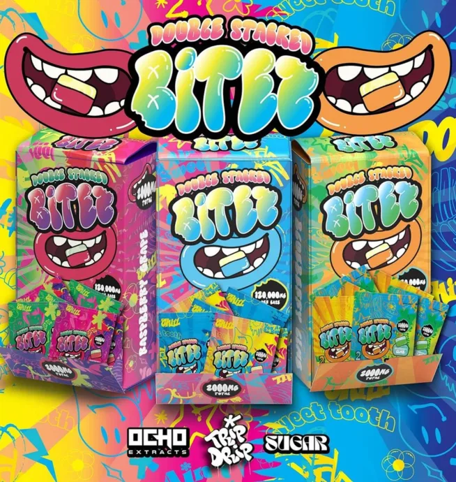 Ocho Extracts x Trip Drip x Sugar Bitez Gummies Double Stacked Bitez - 2pk