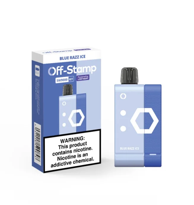 Off-Stamp SW9000 Disposable Vape Kits - Blue Razz Ice