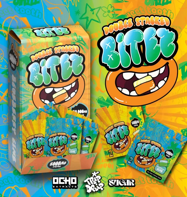 Ocho Extracts x Trip Drip x Sugar Bitez Gummies Double Stacked Bitez - 2pk - Image 3