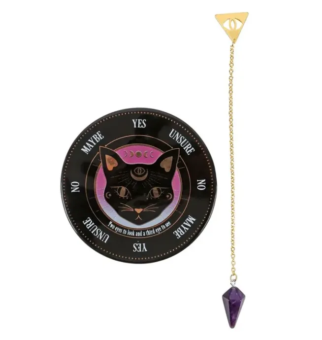 Black Cat Mystic Mog Pendulum Divination Kit - Image 2