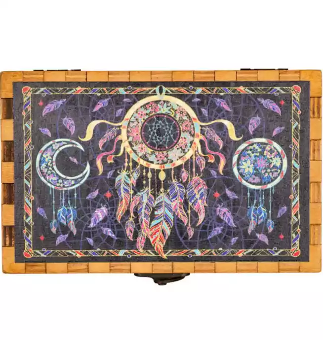 Dreamcatcher Wooden Tarot Card Box