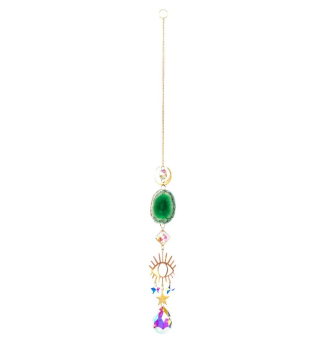 Evil Eye/Agate Crystal Suncatcher - Image 2