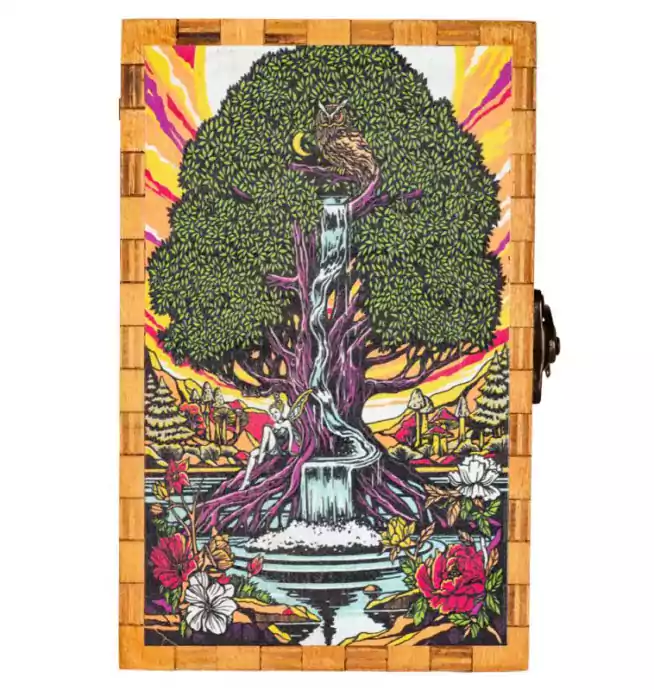 Giving Tree Wooden Tarot Card Box