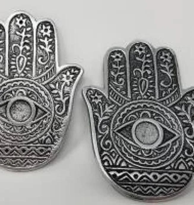 Hand of Compassion (Hamsa Hand) Metal Burner