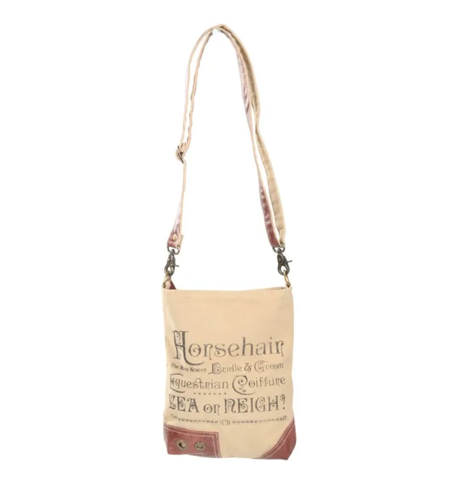 Horsehair Leather Trim Shoulder Bag - Image 4