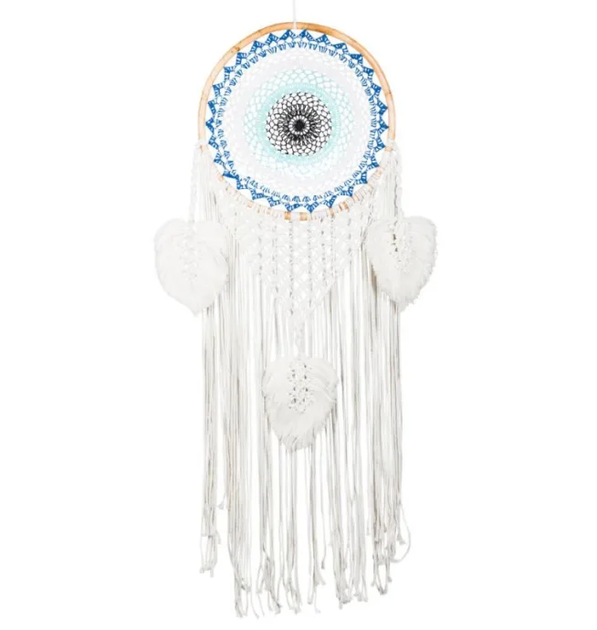 Large Crochet Evil Eye Macrame Dreamcatcher