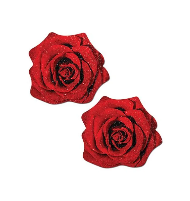 Pastease Glitter Velvet Blooming Rose - Red O/S - Image 2