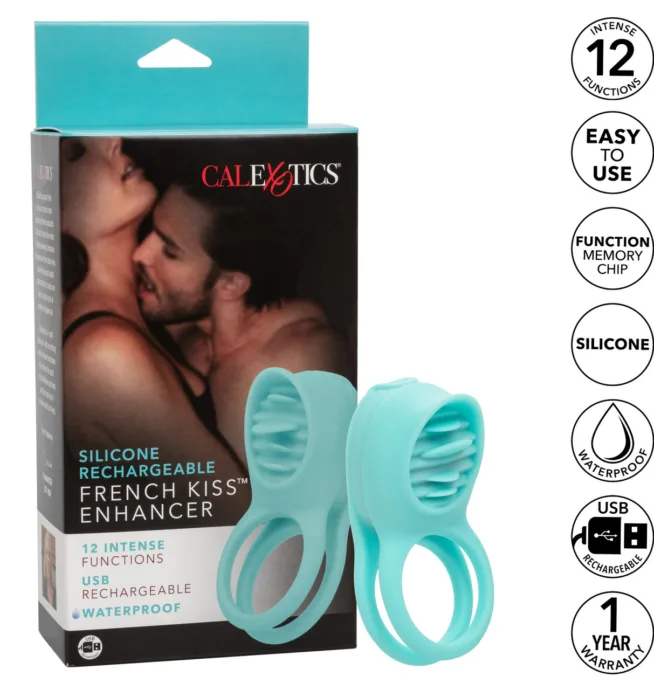 Calexotics Silicone Rechargeable French Kiss™ Enhancer - Image 6