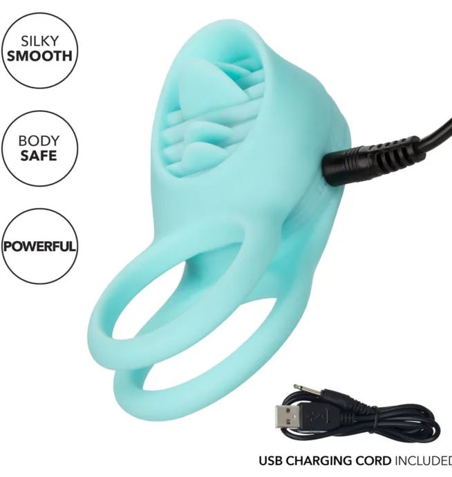 Calexotics Silicone Rechargeable French Kiss™ Enhancer - Image 5