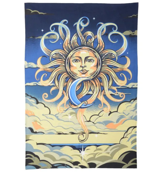 Sun and Moon 3D Tapestry